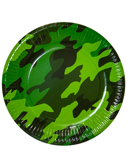 Тарелки "Камуфляж" 18 см, 6 шт