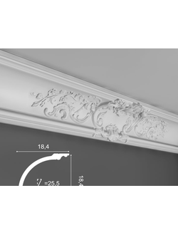 Карниз C338A - 18,4*18,4*200см