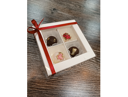 Шоколад Подарочный Набор "Конфетки"4шт 12*12см