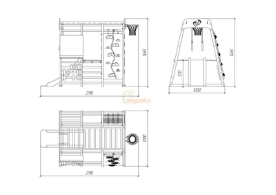 ДСК раннего развития Савушка Непоседа 3 oak