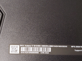 MSI Katana 17 B13VEK-1089XRU ( 17.3 FHD IPS 144Hz i5-13420H RTX4050 (6Gb) 16Gb 512SSD )