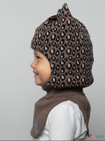 Шапка-шлем 24101-01 с утеплителем, х/б подклад, капучино 50-52