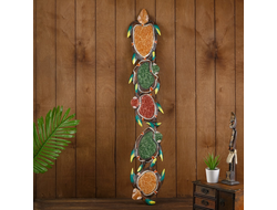 Модель № W165: панно "Черепашки" из дерева албезии