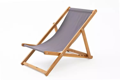 Кресло-шезлонг из акации CAPRI темно-серый