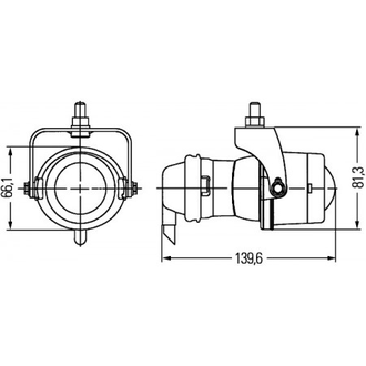 Дополнительная оптика Hella Micro DE  противотуманная фара (фара серебряный обод; пром.упаковка)