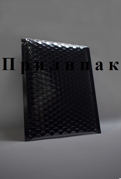 Металлизированный пакет с воздушной подушкой H/18 (270х360мм) черный (black)