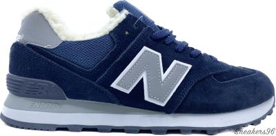 New Balance 574 с Мехом Blue/White Мужские (41-45)