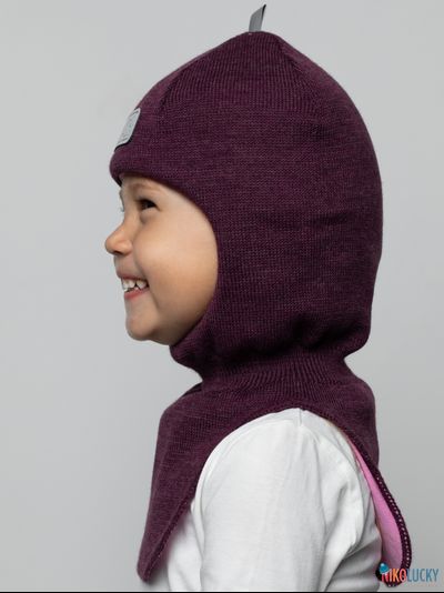 Шапка-шлем "NK"   20101-01, цвет сливовый р. 48-50
