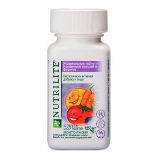 NUTRILITE™ Жевательные таблетки концентрат овощей и фруктов