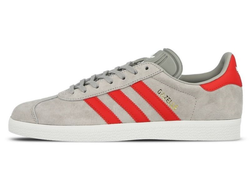 Adidas Gazelle серые с оранжевым