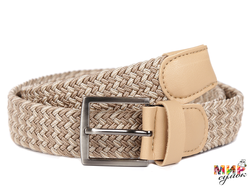 FR16PU-l.beige FABRETTI Ремень жен/муж текстиль
