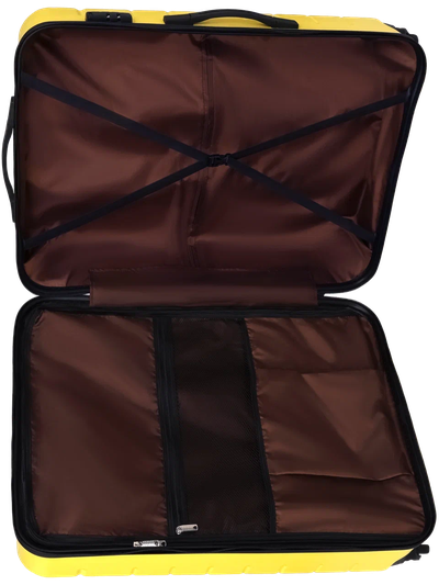 Чемодан для путешествий L Optimum Travel, желтый