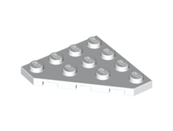 Wedge, Plate 4 x 4 Cut Corner, White (30503 / 4160215)