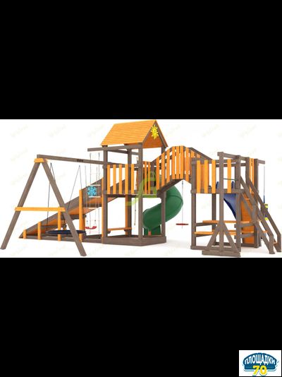 Всесезонная площадка IgraGrad С Мостик 1 с трубой SF2