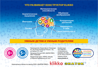 Конструктор Klikko 652 детали 11552707