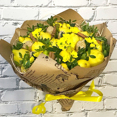 фруктовый букет из лимонов