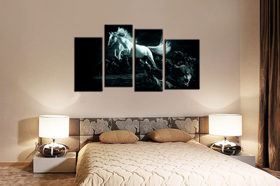 Модульная картина "Среди волков"