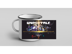 Кружка металлическая эмалированная Андертейл, Undertale №12
