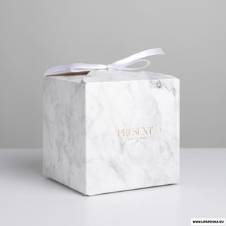 Коробка подарочная «Мрамор» 12 x 12 x 12 см