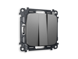 Выключатель 3-кл Антрацит серый - Ambrella Volt - OMEGA