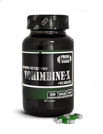 YOHIMBINE-X 60 капсул (10mg Йохимбин + гуарана 190mg) (йохимбин гидрохлорид) купить от FROGTECH Gree