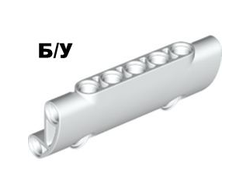 ! Б/У - Technic, Panel Curved 7 x 3 with 2 Pin Holes through Panel Surface, White (24119 / 6246996) - Б/У