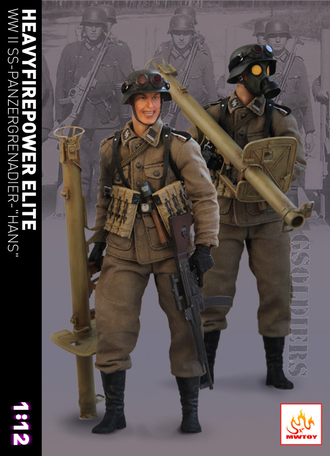 Немецкий солдат - Коллекционная фигурка 1/12 scale WW II SS-PANZERGRENADIER - "HANS" (MW001) - MWTOY