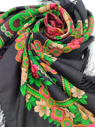 Павловопосадский платок Ностальгия 573-18