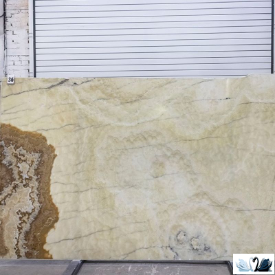 Керамогранит Eurotile Onyx Condal Glossy 60x120 см бежевый оникс