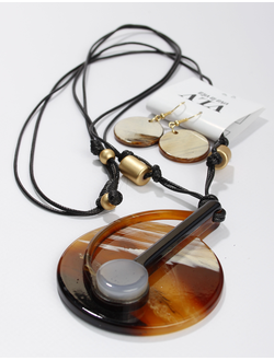 Комплект "СКРИПИЧНЫЙ КЛЮЧ" коричневый