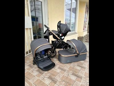 Детская коляска 3 в 1 Luxmom 788 Серый