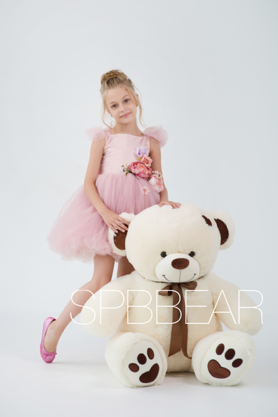 Большой плюшевый мишка 150 см бежевый Тони