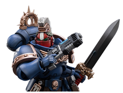 Сержант-ветеран Ультрамаринов Икастус (Warhammer 40k) - КОЛЛЕКЦИОННАЯ ФИГУРКА 1/18 Ultramarines Veteran Sergeant Icastus (JT3020) - JOYTOY