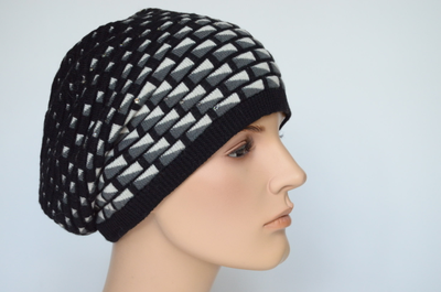 Черный итальянский берет женский Визио