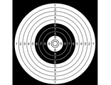 Мишень для стрельбы пистолетная 17х17 см (картон, 50 шт.)