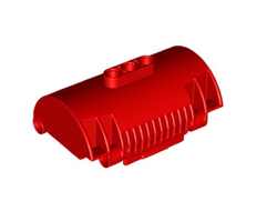 Cylinder Half 3 x 5 x 8 with Pin Holes, Red (15361 / 6133708)