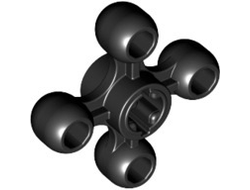 Technic Knob Cog / Gear / Wheel, Black (32072 / 4248204 / 6284188)