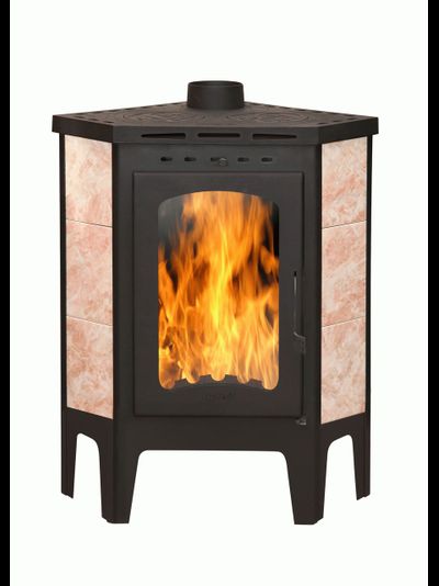 Печь-камин БАВАРИЯ УГЛОВАЯ с плитой