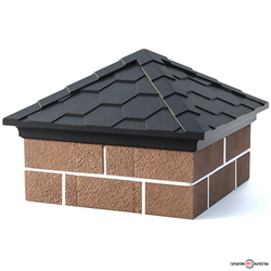 Колпаки крышки полимерпесчаные (капельник) на 2 кирпича