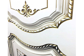 Патина на эмали белого цвета