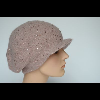 Картуз вязаный женский Vizio Италия 1042 W розовый