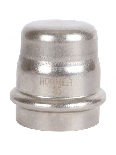 Заглушка ROMMER ВПр 35 из нержавеющей стали прессовой