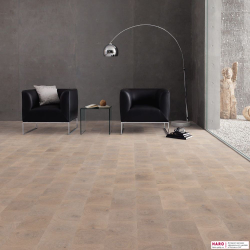 Декор паркетной доски Haro Карре Дуб Селектив Серо-Голубой Торцевой распил 539074 в интерьере