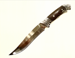 Купить Нож универсальный МедТех 022 &quot;Волк&quot;, сталь 65х13 (дерево)