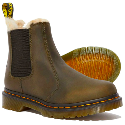 Dr. Martens 2976 Leonore с мехом (Коричневые полностью)
