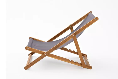 Кресло-шезлонг из акации CAPRI темно-серый