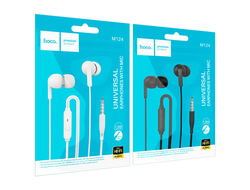 Наушники HOCO M125 Smart metal universal earphones with microphone (черные)