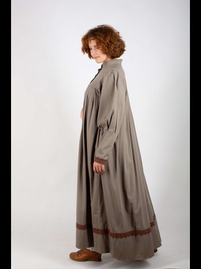 Платье «Поморское» Оливковое - шерсть смесовая