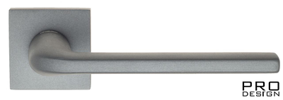 Дверная ручка на квадратном основании Fratelli Cattini "LINEA" 8-GA антрацит серый