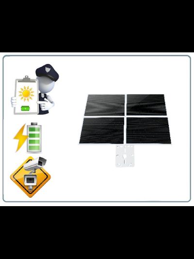 DE/VN-80W20A Солнечная панель с аккумуляторами для питания электронных устройств напряжением 12В до 5А и обеспечения автономной работы в уличных условиях, 20А/ч (до 5 дней авт. работы)